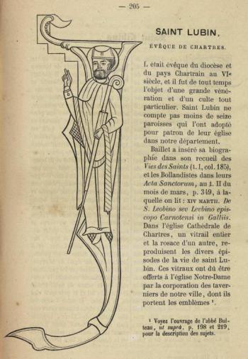 Saint Lubin, évêque de Chartres.